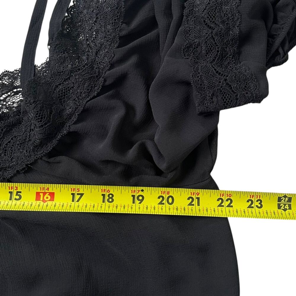 Torrid Black Spaghetti Strap Blouse Women Top Plus Size 0 | 50-15 - Picture 4 of 5